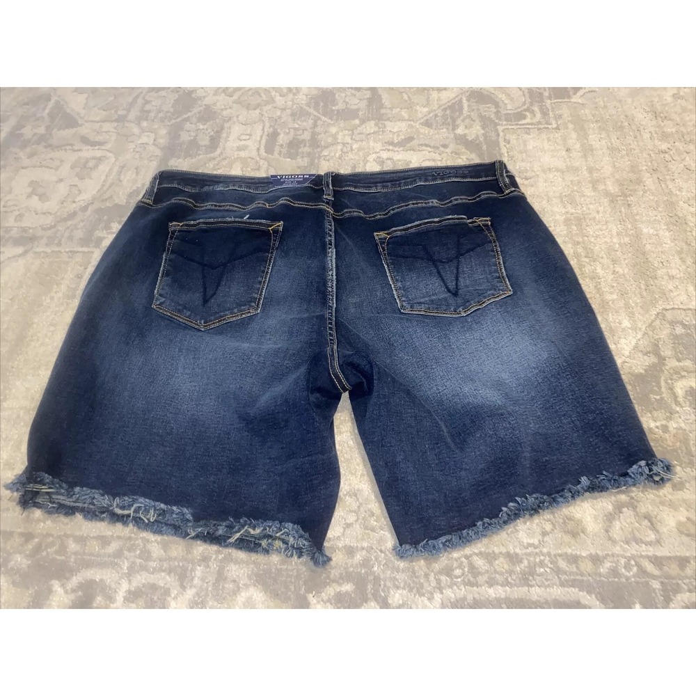 New Women's Vigoss Denim The Chelsea Shorts Plus‎ Sz 27 - Picture 6 of 7